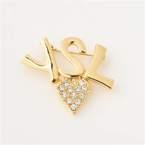 ysl brooch vintage|ysl inspired brooch.